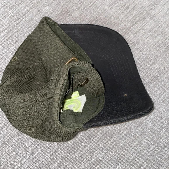 Cool  forest green black Policia logo baseball Hat - Picture 5 of 5